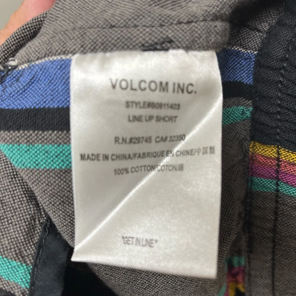 Volcom Multicolor Striped Line Up Shorts - Picture 7 of 7